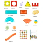 Klocki magnetyczne z podświetleniem RK-763 Ricokids