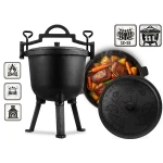 Kociołek żeliwny 11l garnek myśliwski pieczonki na ognisko grill BD-482 348210