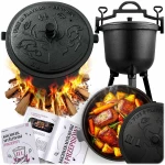 Kociołek żeliwny 11l garnek myśliwski pieczonki na ognisko grill BD-482 348210