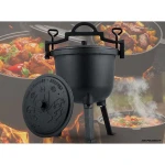 Kociołek żeliwny 8l garnek myśliwski pieczonki na ognisko grill BD-482 348200