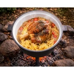 Kociołek żeliwny emaliowany garnek 8l na ognisko grill BD-481 348100