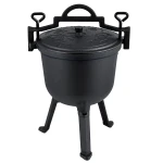 Kociołek żeliwny emaliowany garnek 8l na ognisko grill BD-481 348100
