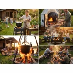 Kociołek żeliwny emaliowany garnek 11l na ognisko grill BD-481 348110