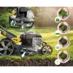 Kosiarka spalinowa z napędem 46 cm mulczowanie 70 l 140cc + olej Humberg HM-604