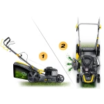 Kosiarka spalinowa z napędem 46 cm mulczowanie 70 l 140cc + olej Humberg HM-604