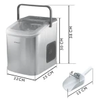 Kostkarka do lodu 1.1L/12kg Berdsen BD-420 srebrna