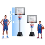 Kosz do koszykówki 150-210cm regulowany duży stabilny wolnostojący Neo-Sport NS-280