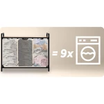 Kosz na pranie bieliznę trzykomorowy  na stelażu 120 l Massido