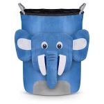 Kosz na zabawki Nukido - niebieski słonik