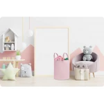 Kosz na zabawki Nukido - różowy