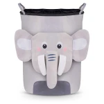 Kosz na zabawki Nukido - szary słonik