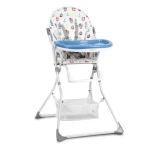 Krzesełko do karmienia Eldo biało-niebieski 