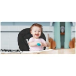 Krzesełko do karmienia Fando 7067 szaro-czarne