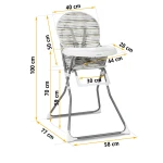 Krzesełko do karmienia Fando 7068 paski