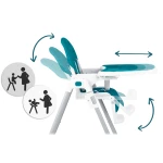 Krzesełko do karmienia Ricokids Tulo niebieskie 