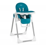 Krzesełko do karmienia ze stolikiem, leżaczek Belo ciemno niebieskie + pałąk 