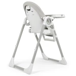 Krzesełko do karmienia ze stolikiem, leżaczek Belo szare + pałąk