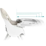 Krzesełko do karmienia ze stolikiem + śliniaczek Milo Ricokids szary