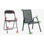 Krzesła ogrodowe tekstylne Sofotel SO-980 zestaw 4 szt