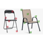 Krzesła ogrodowe tekstylne Sofotel SO-980 zestaw 4 szt