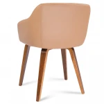 Krzesło tapicerowane Sofotel Severa jasny brąz
