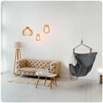 Krzesło wiszące Rodos szare