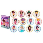 Książka magnetyczna puzzle garderoba dziewczynki RK-770 