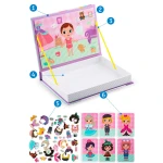 Książka magnetyczna puzzle garderoba dziewczynki RK-770 