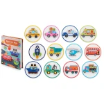 Książka magnetyczna puzzle Pojazdy RK-770 