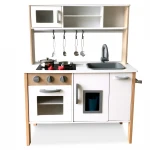 Kuchnia drewniana dla dzieci - retro z akcesoriami