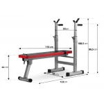 Ławeczka do ćwiczeń pod sztangę Neo-Sport NS-202