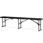 Ławka ogrodowa cateringowa składana 180 cm Plonos czarna