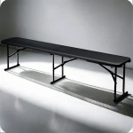 Ławka ogrodowa cateringowa składana 180 cm Plonos czarna