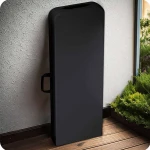 Ławka ogrodowa cateringowa składana 180 cm Plonos czarna