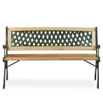 Ławka ogrodowa z oparciem 124 x 74 x 43 cm Sofotel Fusio