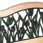 Ławka parkowa z oparciem 123,5 x 74 x 48 cm Gardi Tulip Sofotel