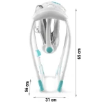 Leżaczek bujaczek automatyczny z muzyką turkusowy Ricokids 7326