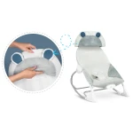 Leżaczek bujaczek z wibracją Ricokids - szary