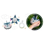 Leżaczek bujaczek z wibracją Ricokids - szary