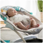 Leżaczek bujaczek z wibracjami i muzyką Ricokids - szary