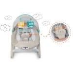 Leżaczek bujaczek z wibracjami i muzyką Ricokids - szary