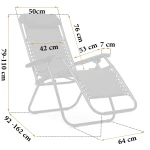 Leżak ogrodowy składany Sofotel ChillWell