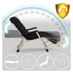 Leżak ogrodowy składany z poduszką Sofotel ChillWell czarny