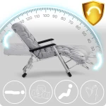 Leżak ogrodowy składany z poduszką Sofotel ChillWell szary