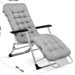 Leżak ogrodowy składany z poduszką Sofotel ChillWell zestaw 2 szt szary