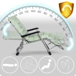 Leżak ogrodowy składany z poduszką Sofotel ChillWell zestaw 2 szt jasno zielony