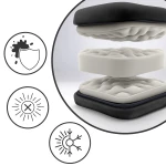 Leżak ogrodowy składany z poduszką Sofotel ChillWell zestaw 2 szt czarny