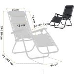 Leżaki ogrodowe składane Sofotel ChillWell zestaw 2 szt