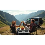 Lodówka kompresorowa turystyczna Icemax 400 Berdsen 40 litry - czarno-szara