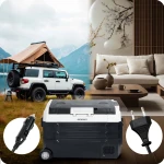 Lodówka kompresorowa turystyczna Icemax 400 Berdsen 40 litry - czarno-szara